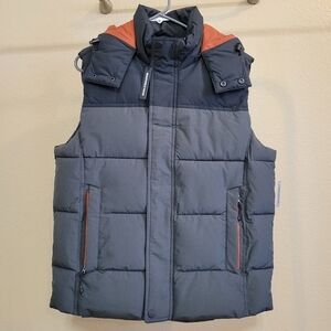 Roundtree & Yorke Men's gray colorblock vest size Medium